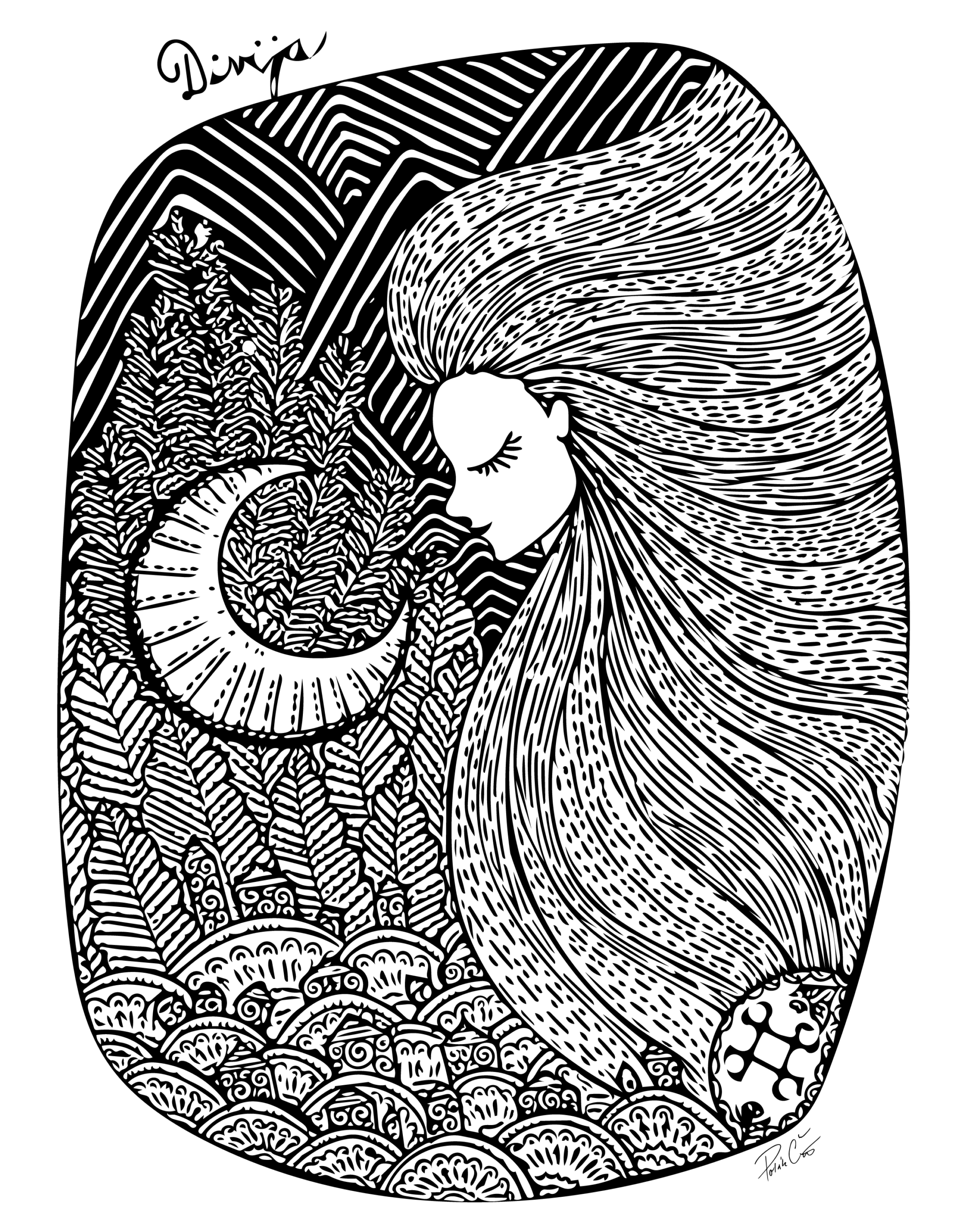 Divija – autorská ilustrácia